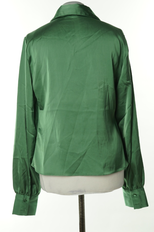 Koszula zielona drapowana - AMISU zdjęcie 2