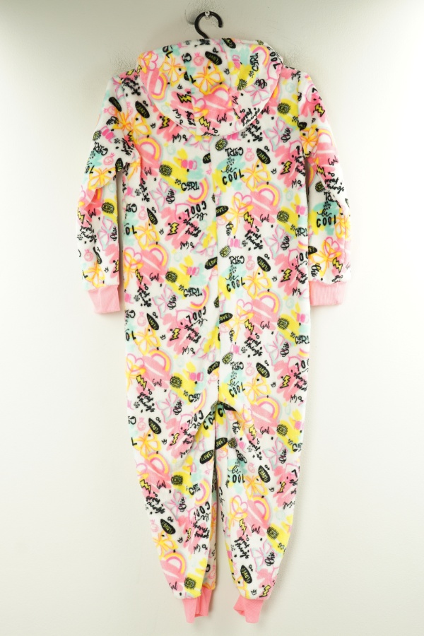 Kombinezon biały w różowo-żółte wzory - DUNNES STORES zdjęcie 2