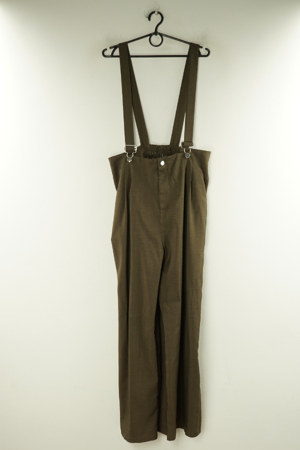 Spodnie ogrodniczki brązowe - BRAK METKI Z NAZWĄ PRODUCENTA zdjęcie 1