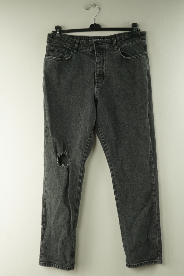 Spodnie ciemnoszare jeansowe z dziurami - DENIM CO zdjęcie 1