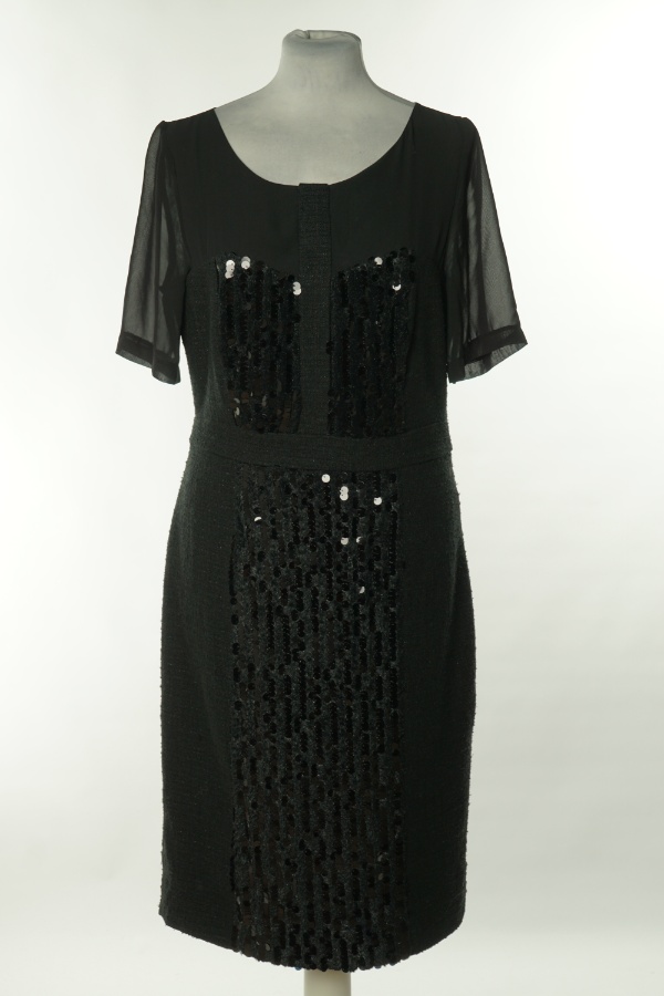 Sukienka czarna z cekinami - DAISY MAY zdjęcie 1
