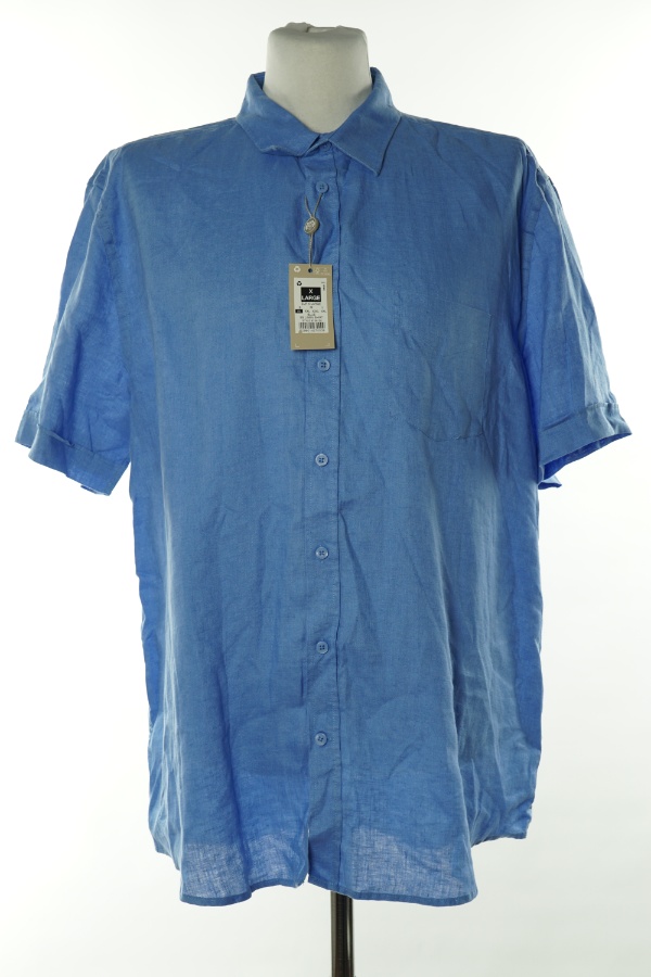 Koszula błękitna lniana - PAUL COSTELLOE zdjęcie 1