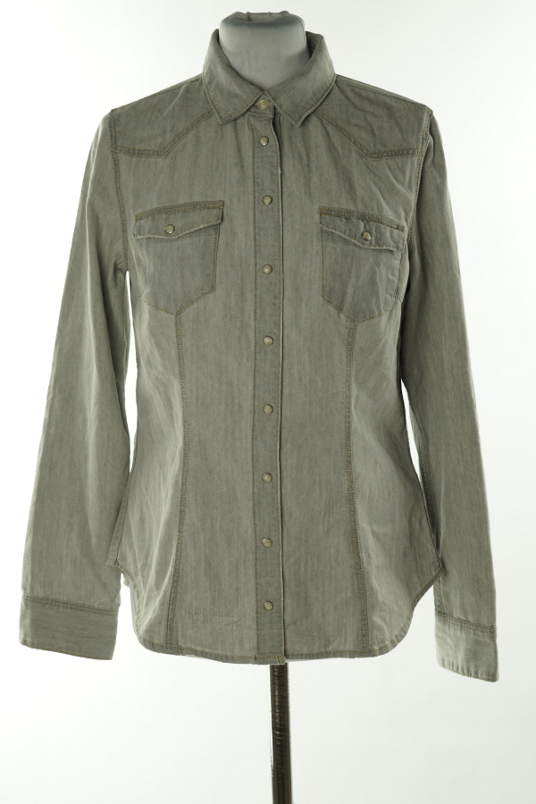 Koszula szara jeansowe - H&M zdjęcie 1