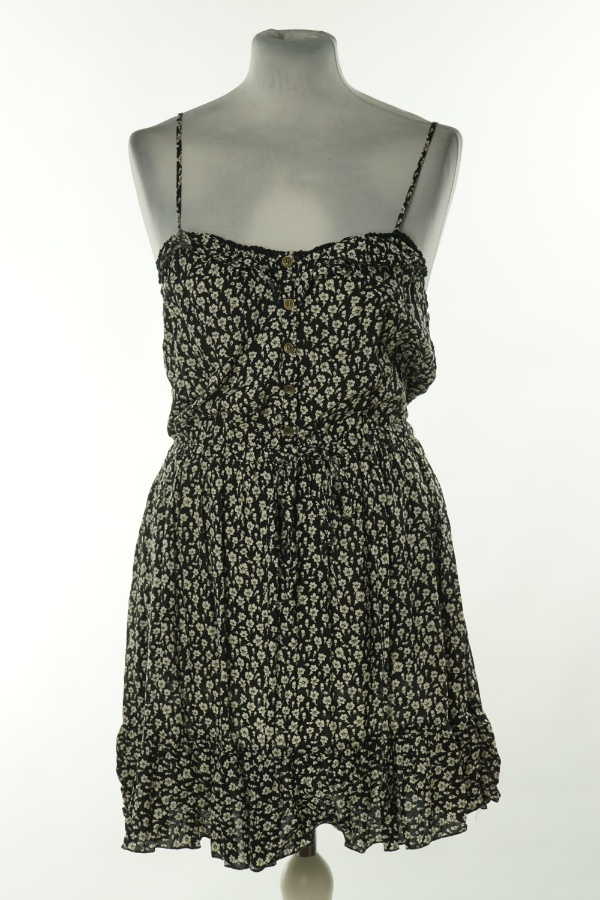 Sukienka czarna w białe kwiatki - FOREVER 21 zdjęcie 1