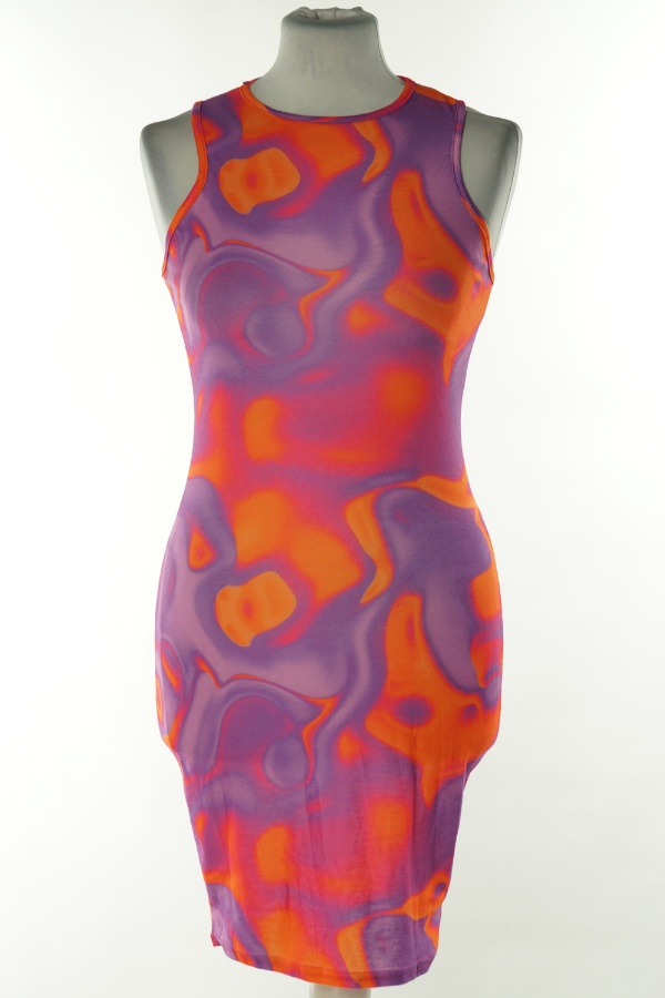 Sukienka fiolotowo-pomarańczowa - I SAW IT FIRST zdjęcie 1