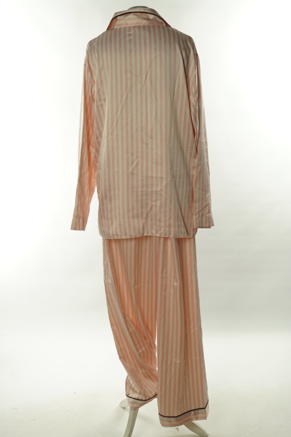 Piżama kremowo-różowa w paski - F&F zdjęcie 2