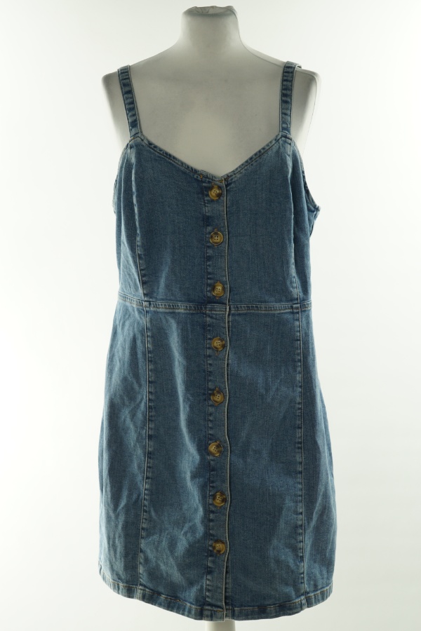 Sukienka niebieska jeansowa na ramiączkach - DENIM CO zdjęcie 1