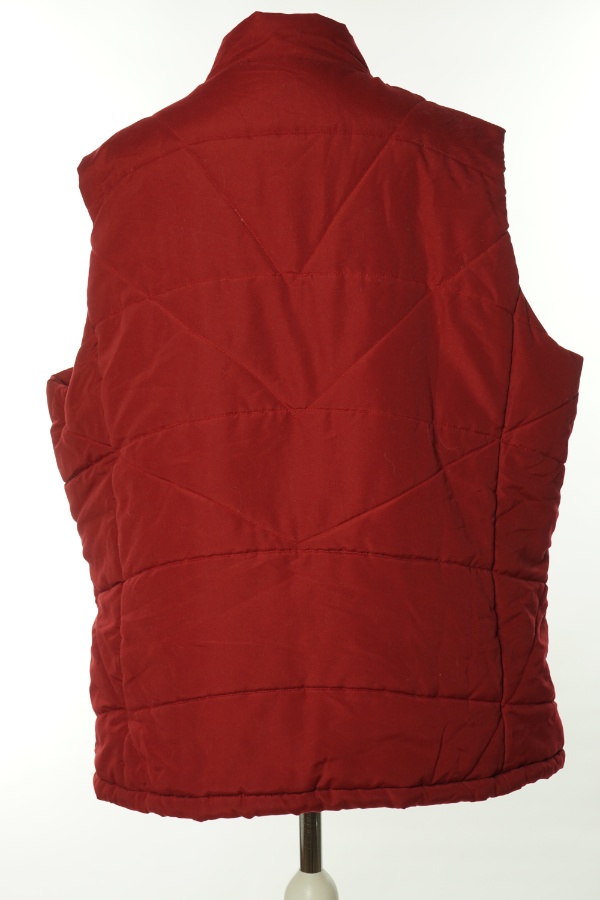 Bezrękawnik czerwony lekko pikowany - QUEEN-SIZE zdjęcie 2