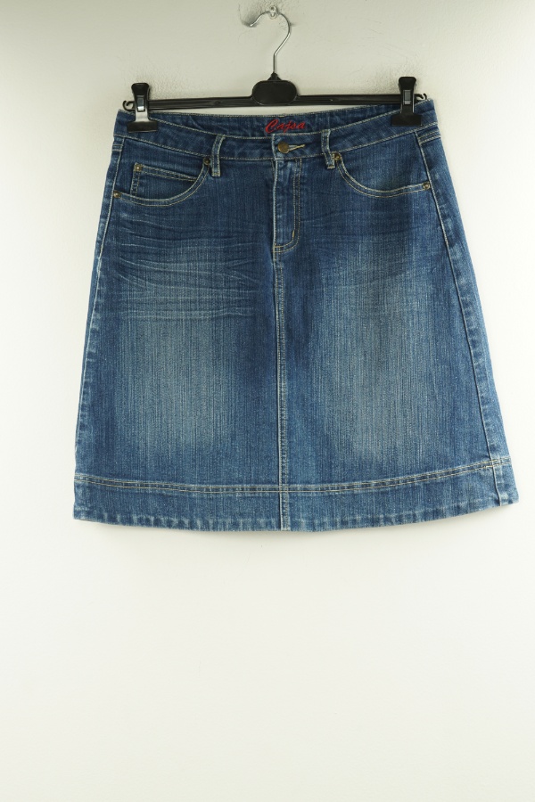 Spódnica granatowa jeansowa - TIME zdjęcie 1