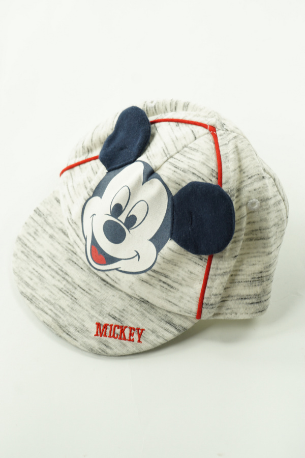 Czapka szara melanż z daszkiem Mickey - C&A zdjęcie 1
