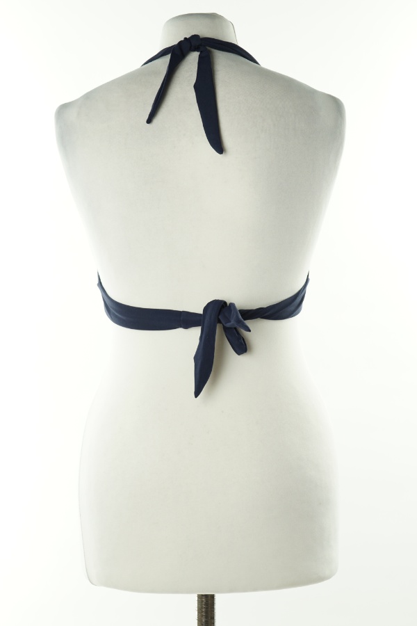 Góra od bikini różowo-granatowa usztywniana - M&S zdjęcie 2