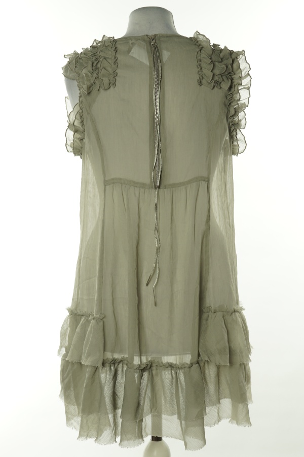 Bluzka szara prześwitująca - BRAK METKI Z NAZWĄ PRODUCENTA zdjęcie 2