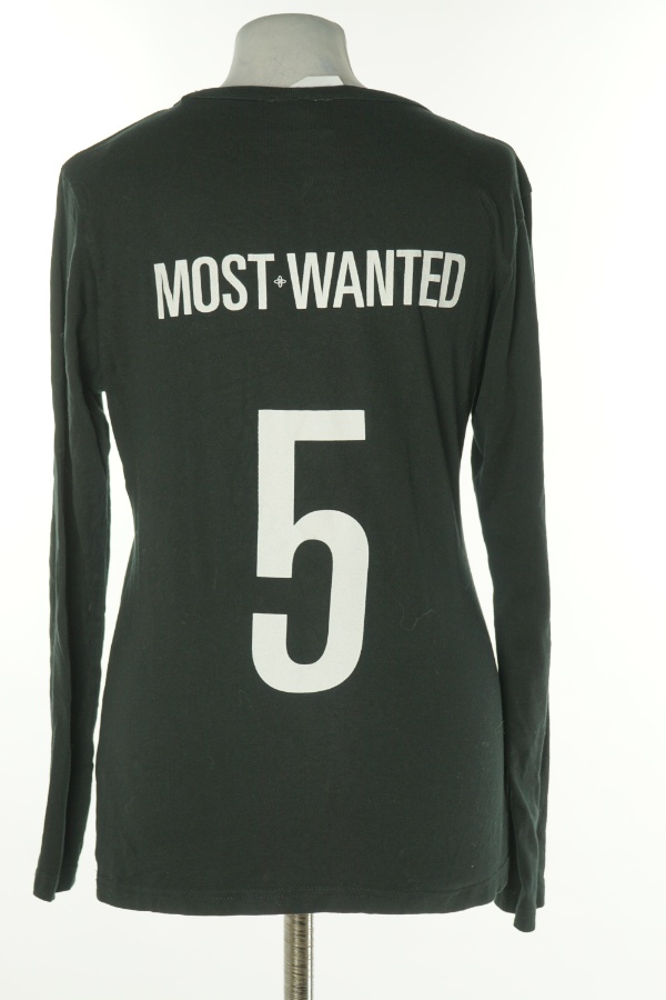 Bluzka czarna napis - CLIQUE zdjęcie 2