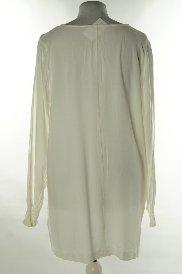 Bluzka biała z wiązaniem - LAGER 157 zdjęcie 2