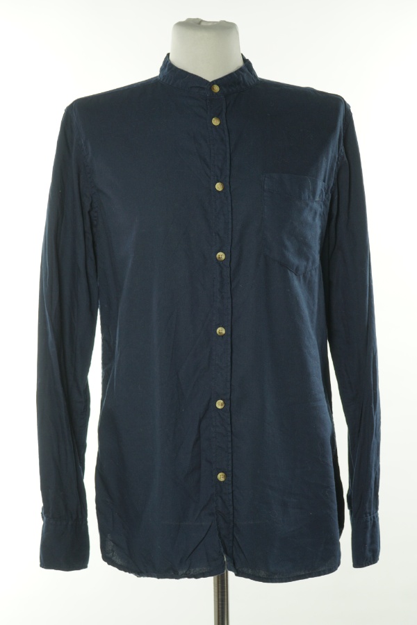 Koszula granatowa gładka - RIVER ISLAND zdjęcie 1