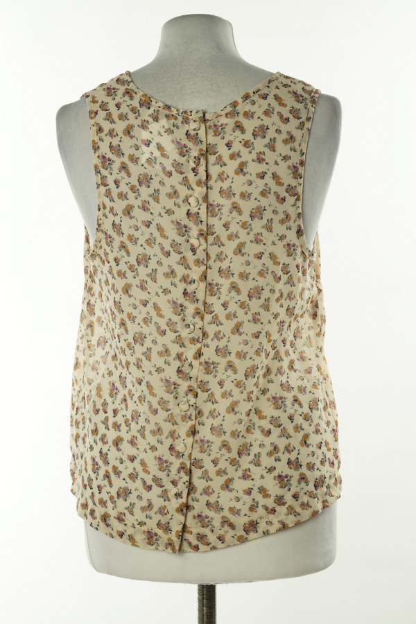 Bluzka beżowa w kwiatki - NEW LOOK zdjęcie 2