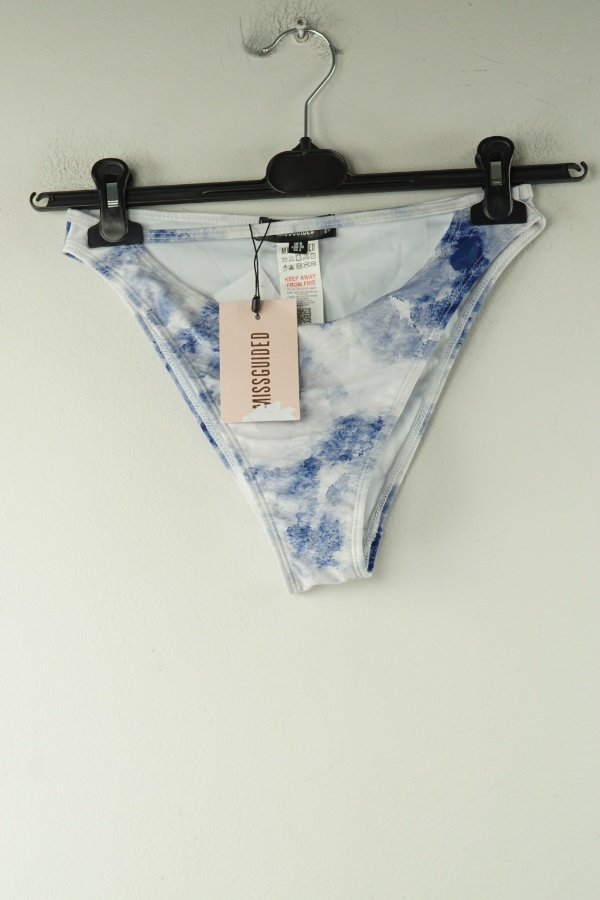 Dół od bikini biało-niebieski cieniowany - MISSGUIDED zdjęcie 1