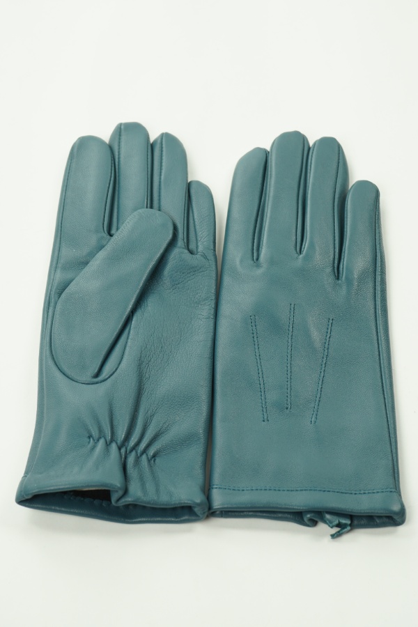 Rękawiczki niebieskie skórzane - M&S zdjęcie 1