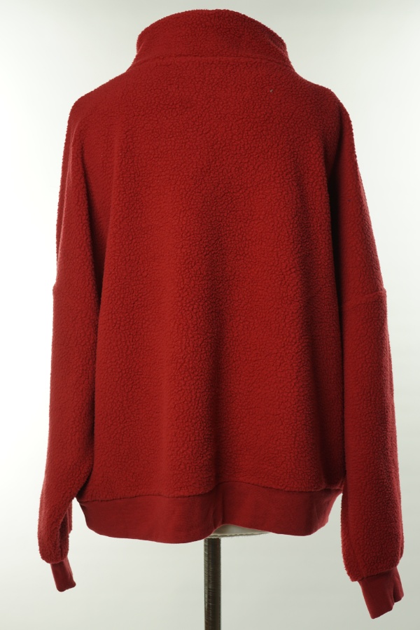 Bluza ciemnoczerwona baranek - DUNNES STORES zdjęcie 2