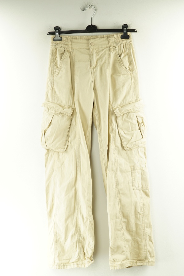 Spodnie beżowe cargo - H&M zdjęcie 1