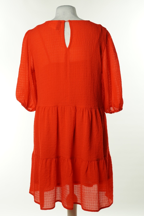 Sukienka czerwona babydoll, H&M - H&M zdjęcie 2