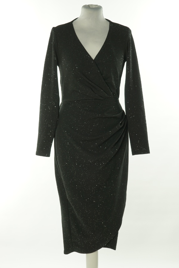 Sukienka czarna z brokatem - BRAK METKI Z NAZWĄ PRODUCENTA zdjęcie 1