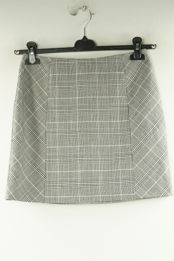 Spódnica biało-czarna w kratkę - H&M zdjęcie 1