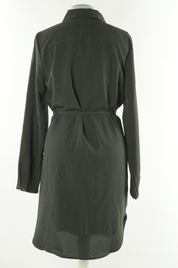 Sukienka koszulowa czarna z paskiem - ONLY zdjęcie 2