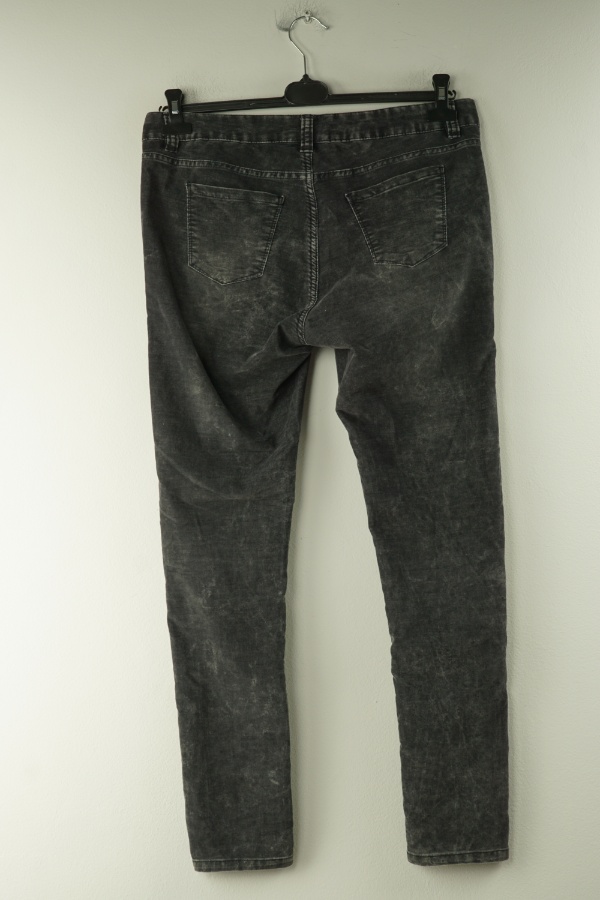 Spodnie materiałowe a'la jeans ciemnoszare - JANINA zdjęcie 2