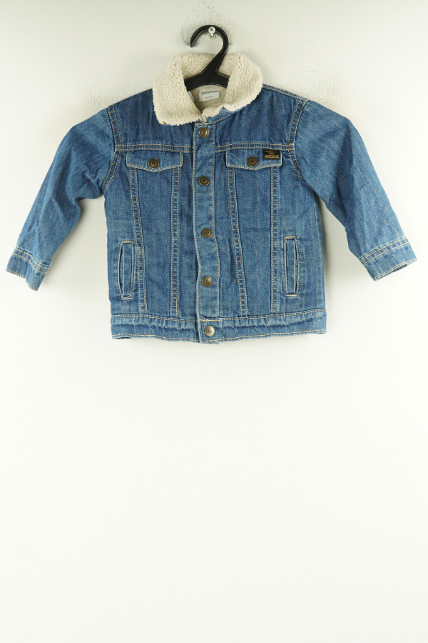 Katana jeansowa ocieplana misiem - F&F zdjęcie 1