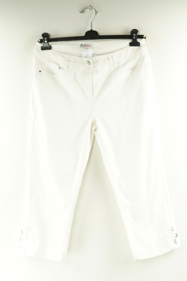 Spodnie białe jeansowe 7/8 - DESIGNERS zdjęcie 1
