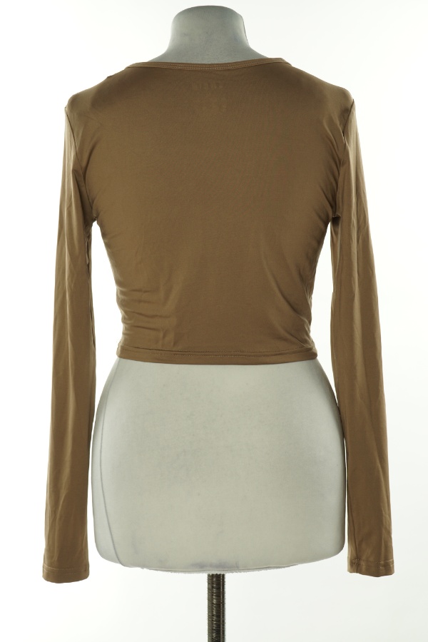 Top beżowy gładki - SHEIN zdjęcie 2