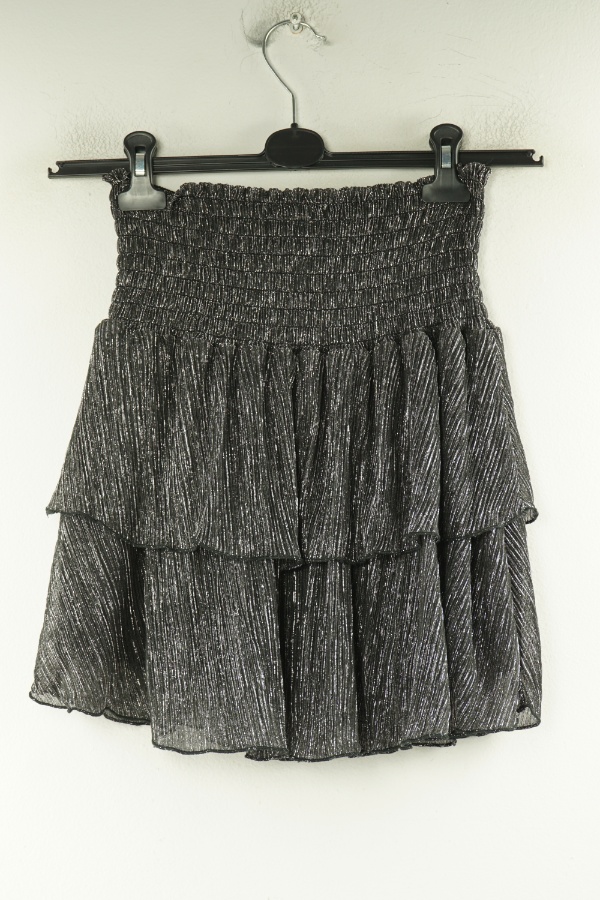 Spódnica czarna w srebrne paski - RETRO&CONE zdjęcie 2