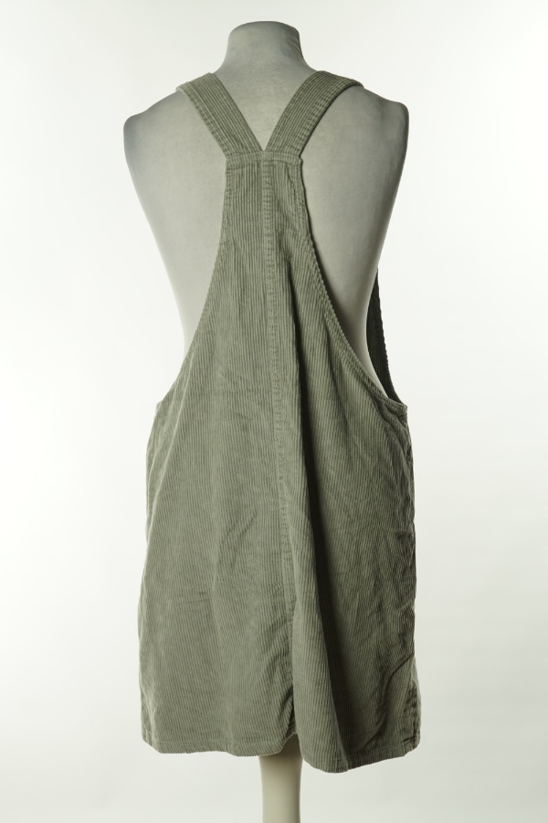 Sukienka zielona seledynowa sztruksowa - DENIM CO zdjęcie 2