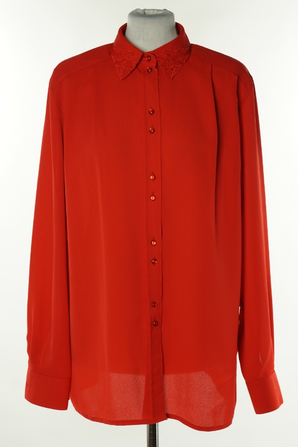 Koszula czerwona - BRAK METKI Z NAZWĄ PRODUCENTA zdjęcie 1