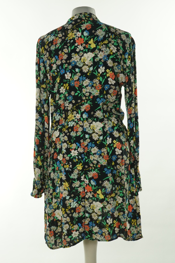 Sukienka czarna w kwiatki - TOPSHOP zdjęcie 2