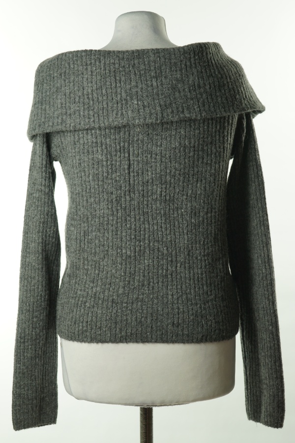 Sweter szary na ramię  - H&M zdjęcie 2