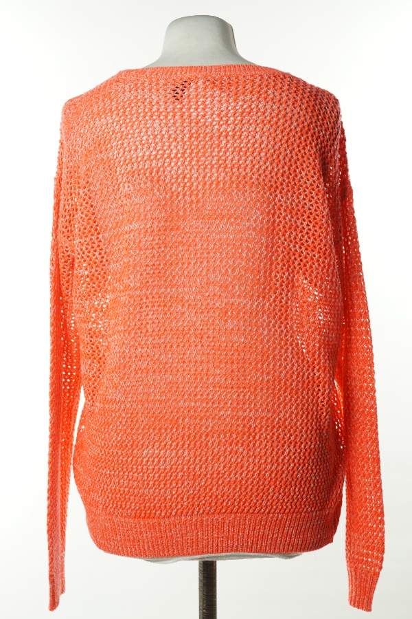 Sweter neonowy pomarańczowy - TAKKO FASHION zdjęcie 2