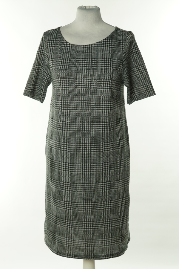 Sukienka biało-czarna w kratkę - CAPRI zdjęcie 1