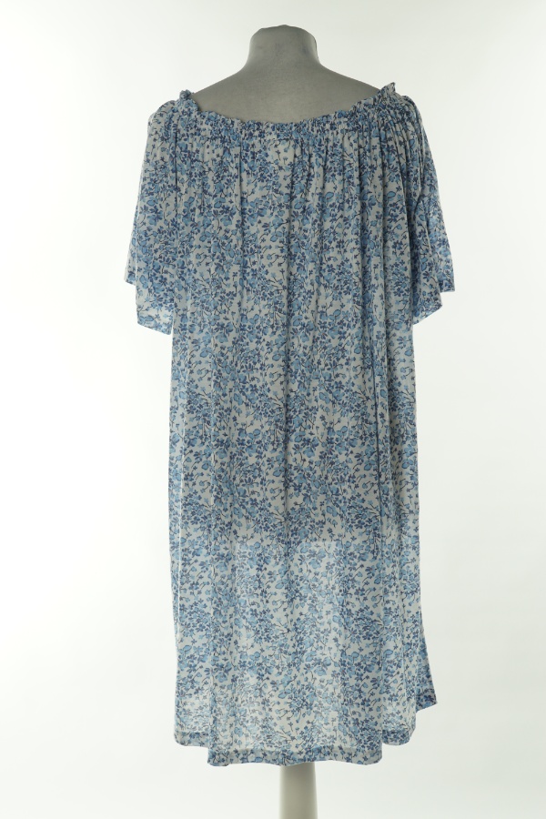 Sukienka biała w niebieskie kwiatki, H&M - H&M zdjęcie 2
