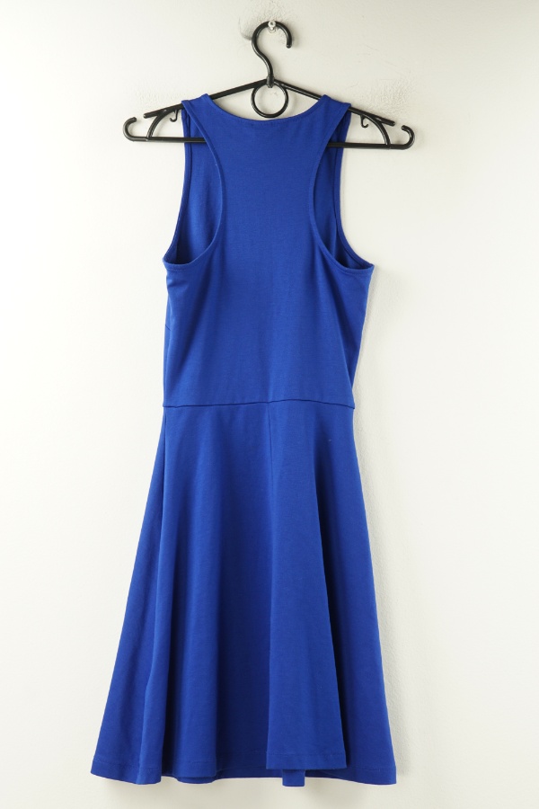 Sukienka niebieska rozkloszowana - H&M zdjęcie 2