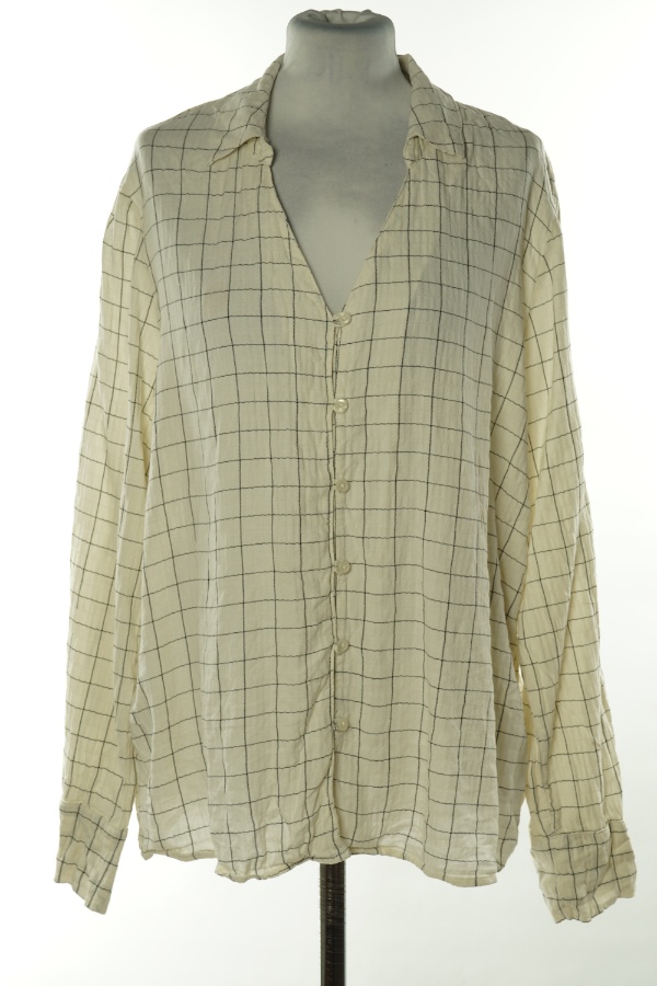 Koszula kremowa w kratkę, PRIMARK - PRIMARK zdjęcie 1