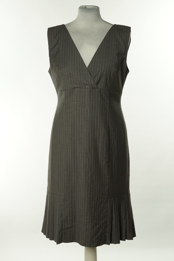 Sukienka szara w białe drobne paski - ORSAY zdjęcie 1