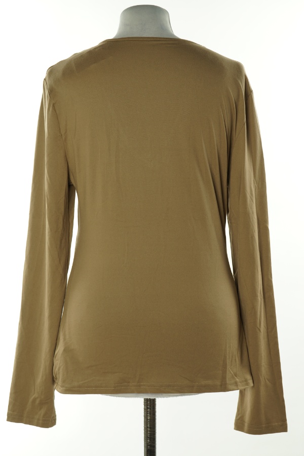 Bluzka karmelowa gładka - SHEIN zdjęcie 2