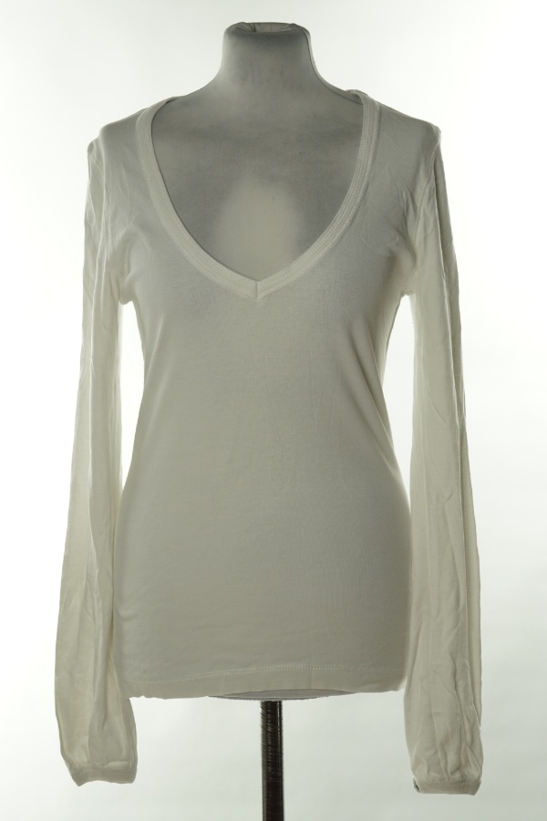 Bluzka biała gładka - ICHI zdjęcie 1