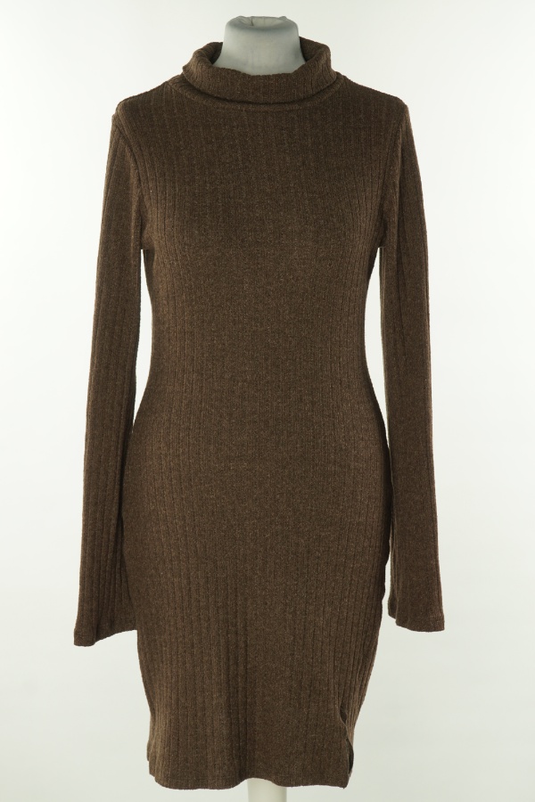 Sukienka brązowa sweterkowa - GINA TRICOT zdjęcie 1