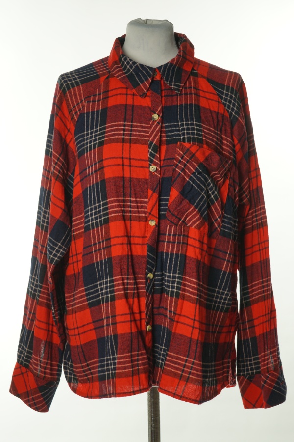 Koszula czerwono-granatowa kraciasta - PRIMARK zdjęcie 1