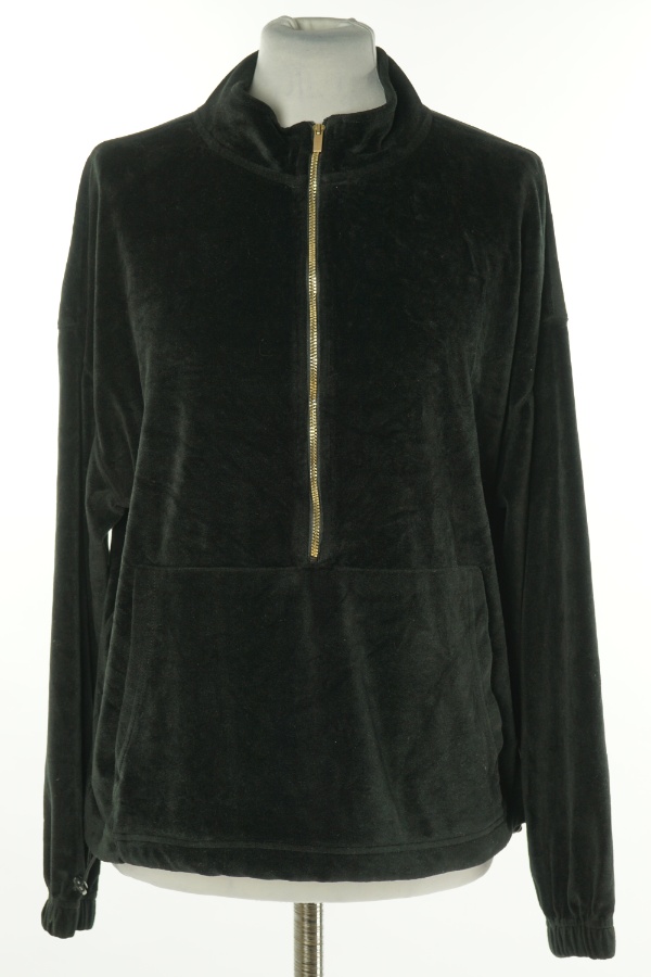 Bluza czarna welurowa - BELOVED zdjęcie 1