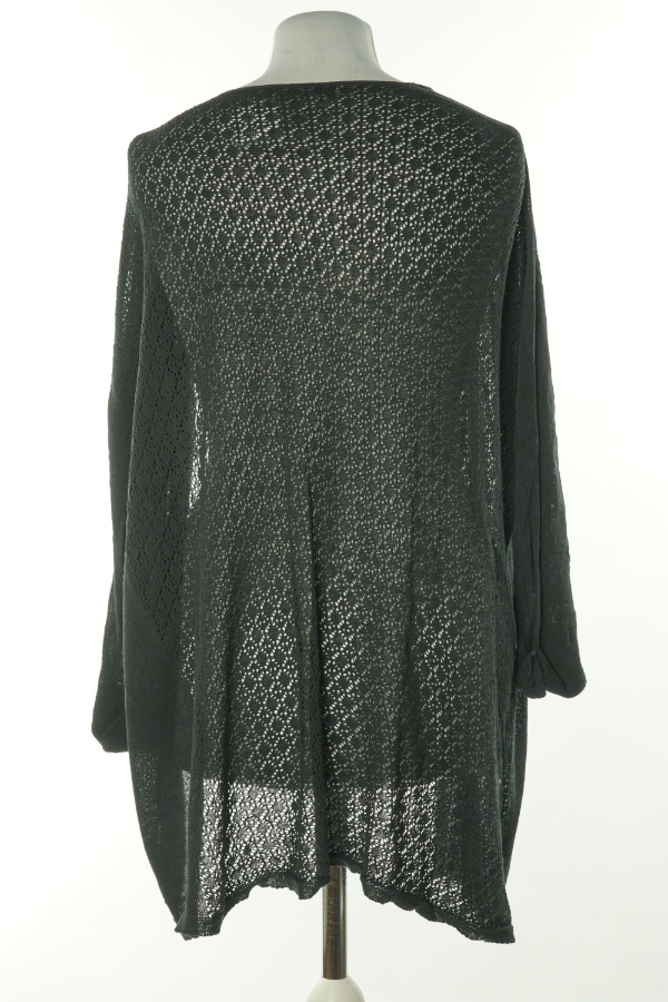 Narzutka czarna z ażurowym tyłem - SUMMUM zdjęcie 2