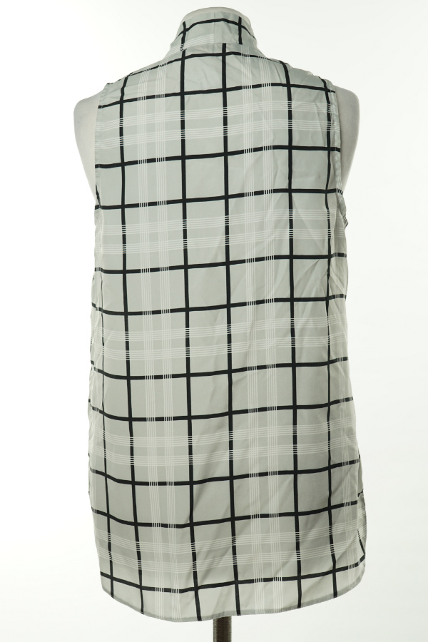 Bluzka szara w czarno - biała kratkę - DOROTHY PERKINS zdjęcie 2